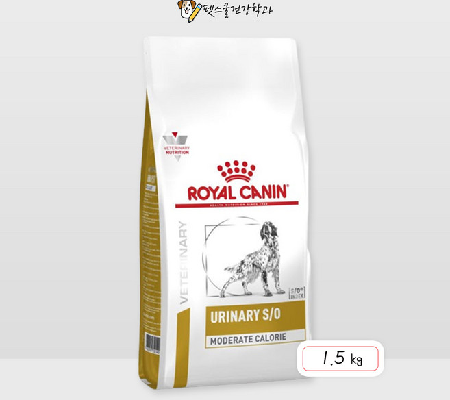 로얄캐닌 독 유리너리 S/O 모더레이트 칼로리 1.5kg, 유리너리(비뇨계), 1개