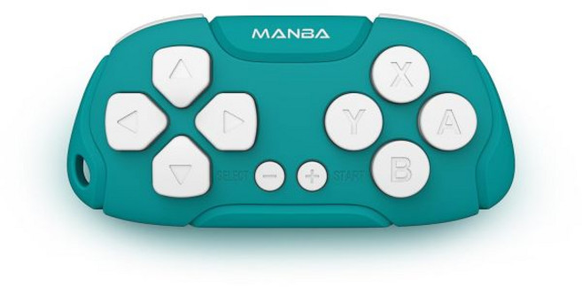 Manba Mini 무선 조이스틱 컨트롤러 리모컨(케이블 스트랩 포함)(스위치/OLED Windows MacOS Android용), Blue, 1개