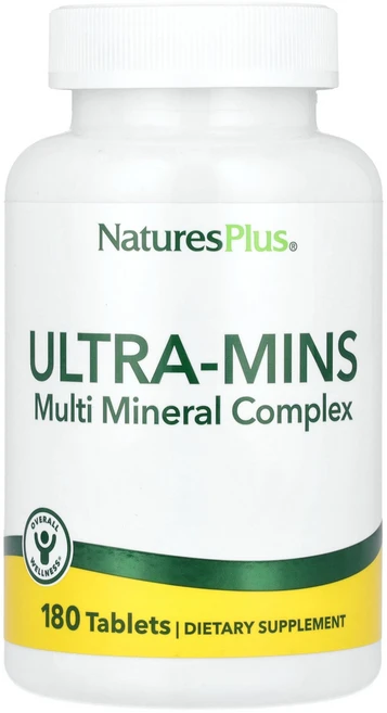 NaturesPlus Ultra-Mins Multiple Mineral Complex 180 Tablets, NaturesPlus, Ultra-Mins, Multi, 1개 - 쿠팡