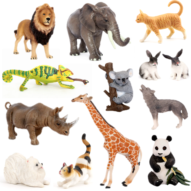 동물 피규어 장난감 모형 60종 제트피규어, 51. 고양이B, 1개