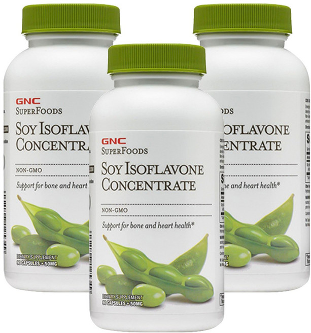 GNC 대두 이소플라본 농축액 캡슐, 90정, 3개