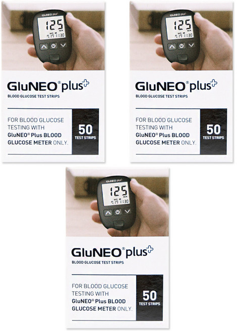 오상헬스케어 글루네오 플러스 혈당측정지, 3개, 50개입