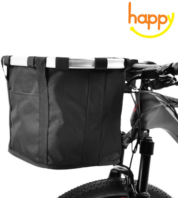 해피앤몰 탈부착 자전거 바구니 장바구니 앞바구니 가방, 1개