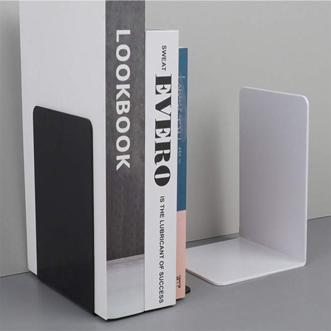 달빛몰 L형 북엔드 1P 책꽂이칸막이, 그레이