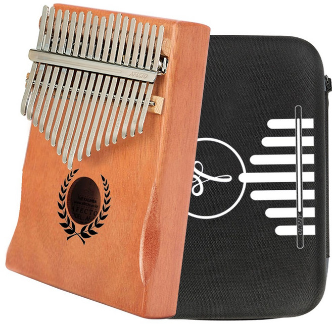 17음계 어쿠스틱 칼림바 월계+하드케이스+구성품세트, 1개