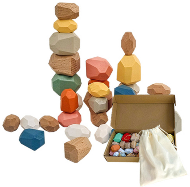 KC인증 블록놀이 나무 블록쌓기 젠가 쌓기놀이 학습교구, 젠가 36pcs, 1개