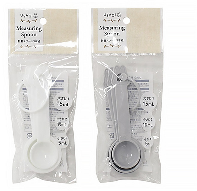 USAGI 廚房料理計量匙（3支入）15ml/10ml/5ml, 1個