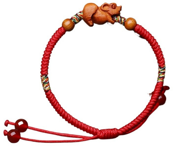 진안순 정통의 복숭아나무 띠 토끼띠와 호랑이띠 레드 오승 채색 금강 쥐 맺고 있다 본명 년 팔찌 남녀 커플 타입