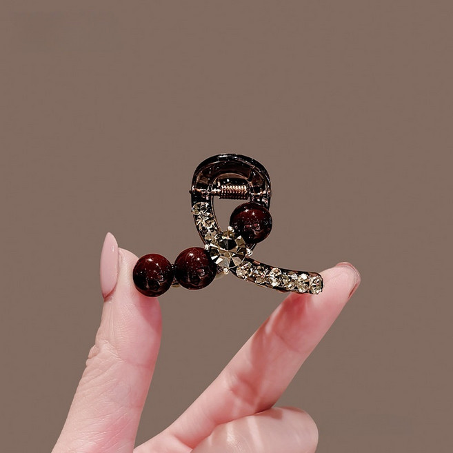 도니주니 미니 집게핀 볼큐빅 포인트 헤어핀