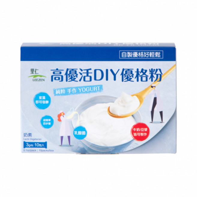 LEEZEN 高優活DIY優格粉 純粹手作優格, 1個