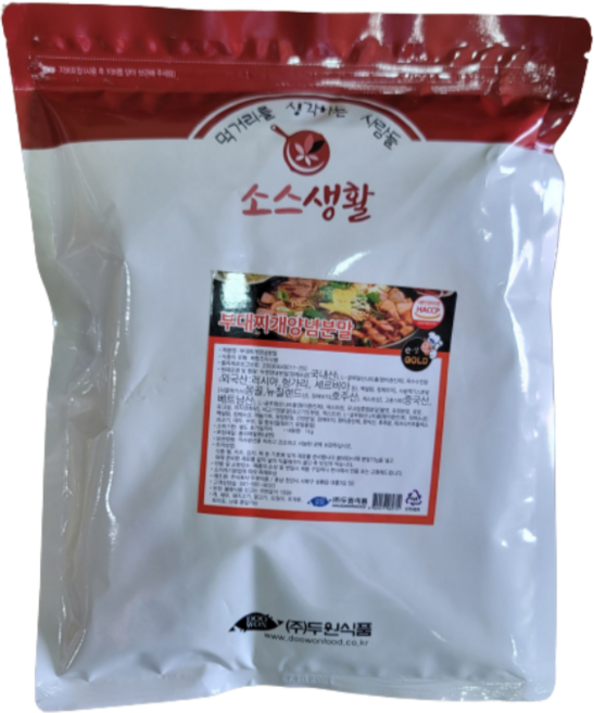 두원식품 소스생활 부대찌개양념 분말, 1kg, 10개