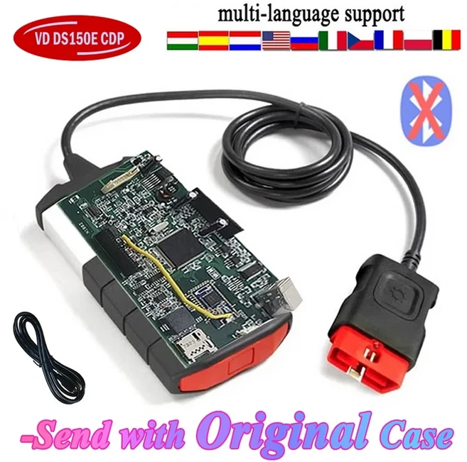 2025 최고의 VD DS150E CDP Bluetooth 2021.11 Keygen 2020.23 TNESF DELPHIS ORPDC 자동차 트럭 Obd Obd2, 06 De1ph1 case only usb, 03 2017R3 with keygen