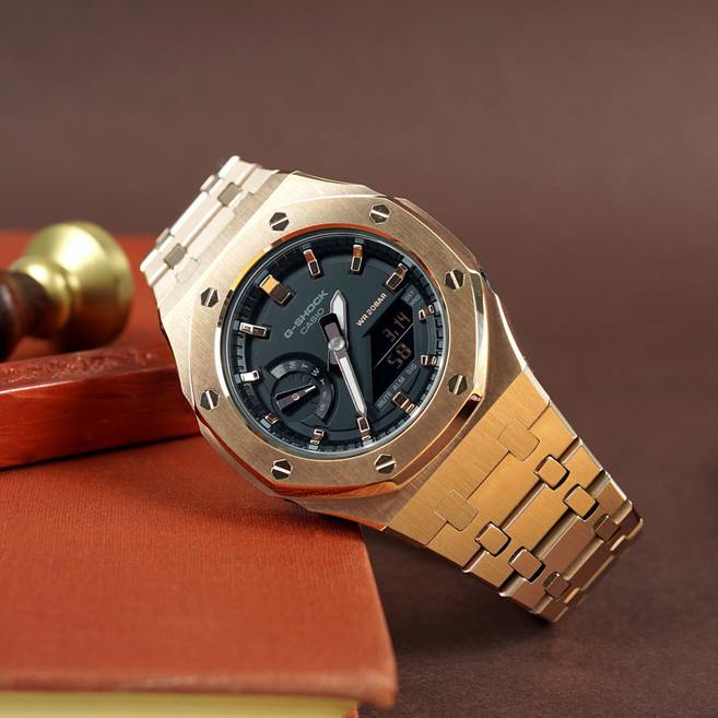 지샥 GMA-S2100 미니 지얄오크 풀메탈 커스텀 전자시계 10종 (메탈/러버)