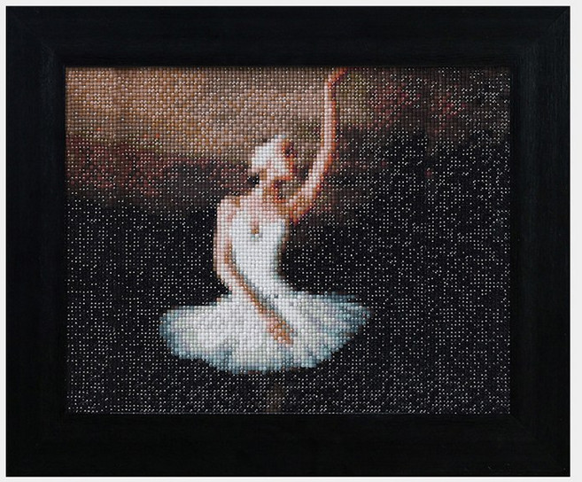 보석십자수 액자 다이아몬드페인팅 비즈명화그리기, BM07, 1개