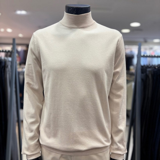 레노마 옴므 F/W 아이보리 시그니처 반목 니트 RHPKT51_BP