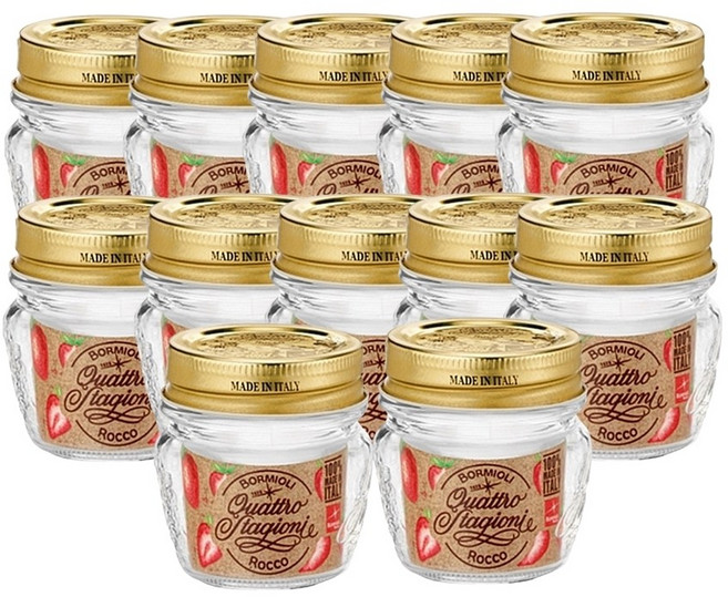 보르미올리 콰트로 밀폐유리병 80ml (미니) 12개 (1박스)