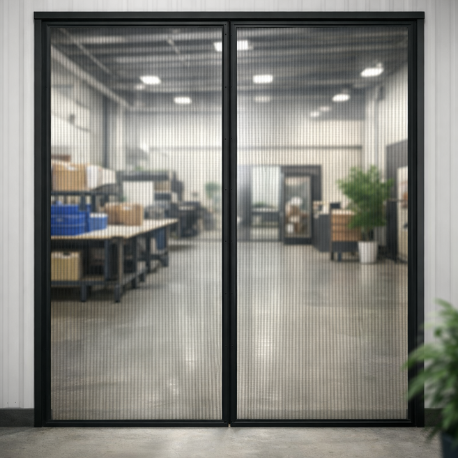 강한 현관 자석 방충망 롤 베란다 교체 대형 특수 모기장 화이바블랙, 1개