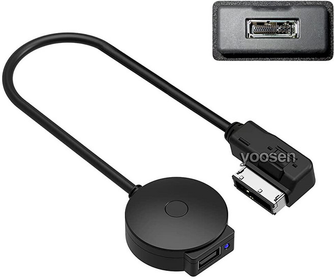 YOOSEN 메르세데스 벤츠 미디어 이너페이스 MMI 시스템용 블루투스 어댑터 케이블 USB 안드로이드 아이폰 아이패드 아이팟 터치 스마트폰 등