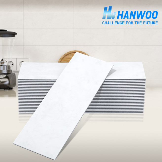 HANWOO 인테리어 붙이는 데코 타일 주방 욕실 화장실 마블 시트지, BPT201