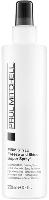 폴미첼 펌 스타일 프리즈 앤 샤인 슈퍼 헤어 스프레이 맥시멈 홀드 Paul Mitchell Firm Style Freeze and Shine Super Hairspray, 1개, 250ml