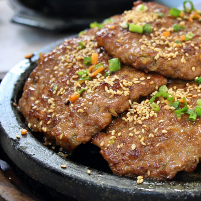 명품 1＋＋ 투뿔 육즙가득 한우 수제 떡갈비 200g x 5팩, 명품 한우 수제 떡갈비 200g x 5팩