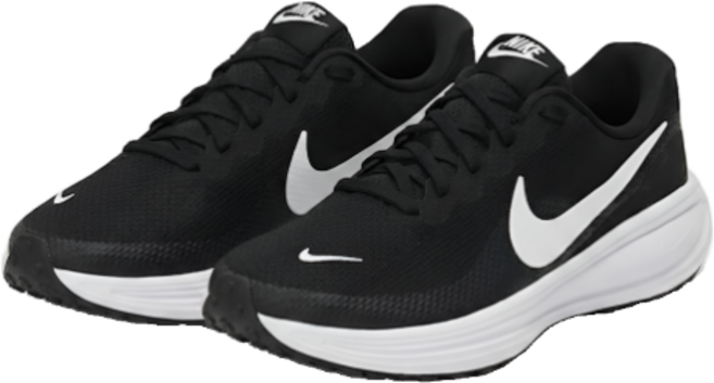 [백화점 정품] 남성 나이키 베스트 런닝화 레볼루션 8 발편한 운동화 블랙&화이트