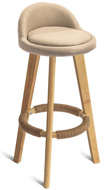 홈바 의자 우드 아일랜드 바텐 회전 의자 높은 바 체어, 베이지, 01.일반형
