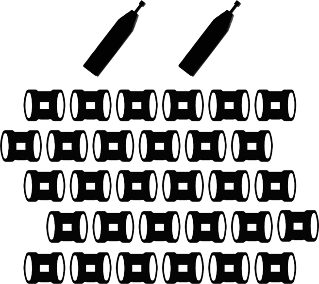 DUNIDEN USB 포트락 잠금장치 키 2개 잠금알 30개 블랙, 1개