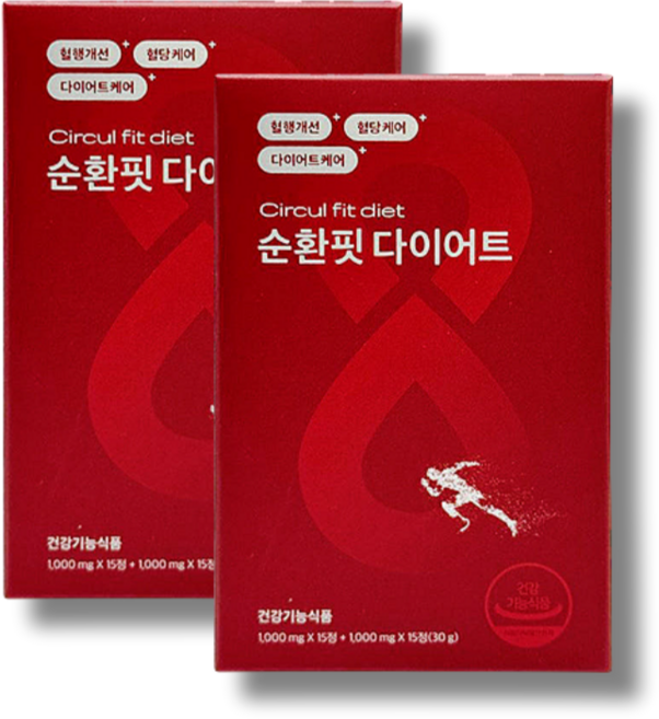 이츠스포츠 순환핏 체지방감소 혈액순환 다이어트 보조제, 2개, 30정