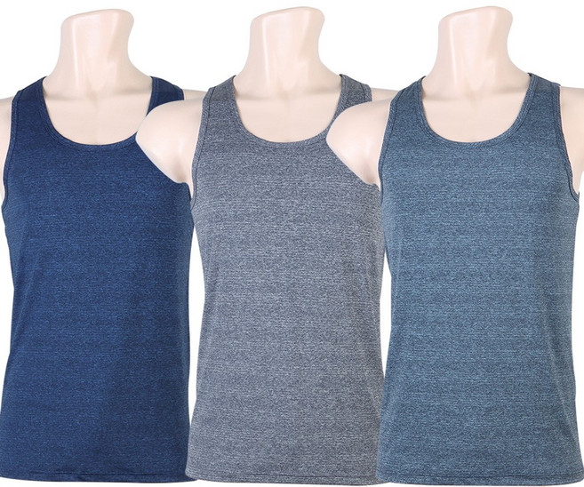 BFL 남성용 인팅 스판 민소매 런닝 3매입 세트