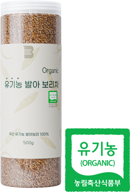 순수 국산 비이츠 유기농 볶은 발아 보리차, 1개, 1개입, 500g