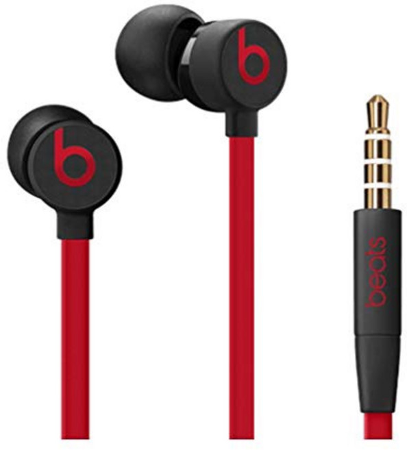 닥터드레 유어비츠 플러그 인이어 유선 이어폰 urBeats3, 레드블랙 3.5mm