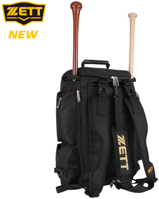 제트 ZETT 야구 백팩 가방 BAK-4261 야구배트 배트가방 야구화 스파이크 신발 수납 분리형 대용량야구글러브 사회인 야구 동호회 유소년 리틀야구 엘리트 스포츠 백팩, 블랙, 1세트
