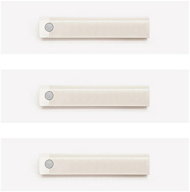 투데이리빙 2배 밝은 무선 센서등 세트 11cm LED 현관 거실 주방 욕실 충전식 센서 조명 전등 조명등 센스등 현관등 모션 감지등 무선등 아파트 인테리어, 3개, R98413B(웜화이트광