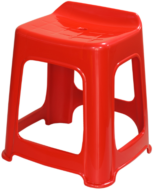 CP 국산 엘리스 사각 의자 등받이 빨강 간이 보조 플라스틱 야외 행사 파라솔 편의점 학교 포차