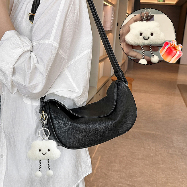 Belua 여성 소프트 반달백 숄더백 크로스백 미니백 가벼운 데일리 출근 가방