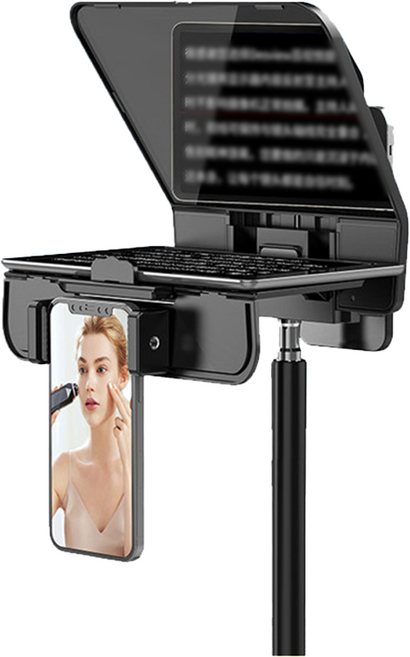 데스뷰 T5 스마트폰 거치 휴대용 텔레프롬프터 11인치 브이로그 방송용 촬영, 1개