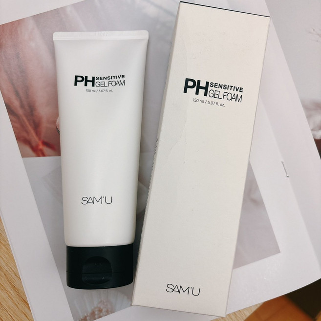 SAM'U PH Sensitive 凝膠洗面乳 150ml 溫和潔淨 保濕不緊繃 敏感肌適用, 1個