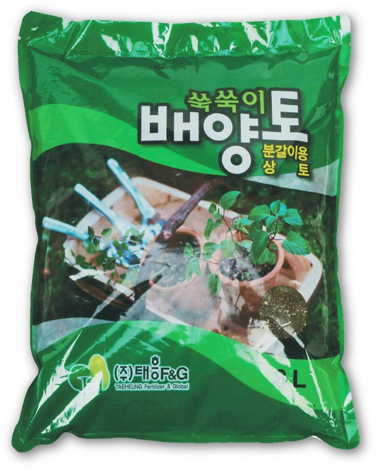 트리맘 쑥쑥이배양토 8L- 텃밭흙 다육이흙 분갈이, 8L, 1개