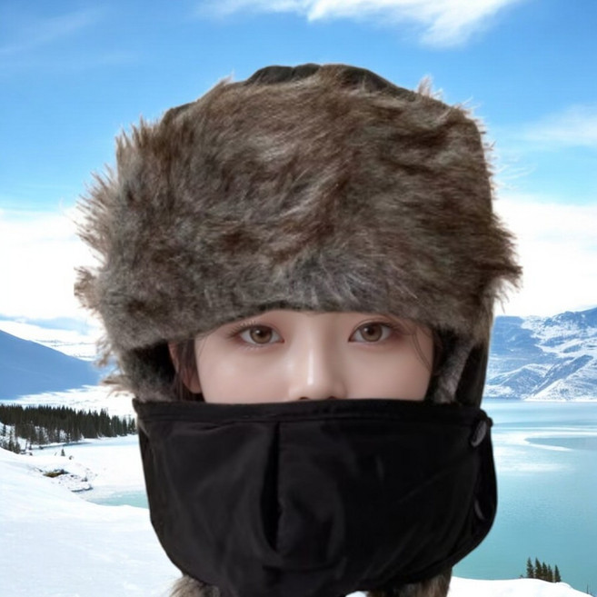 발업가 남녀공용 겨울 방한 털모자 군밤모자