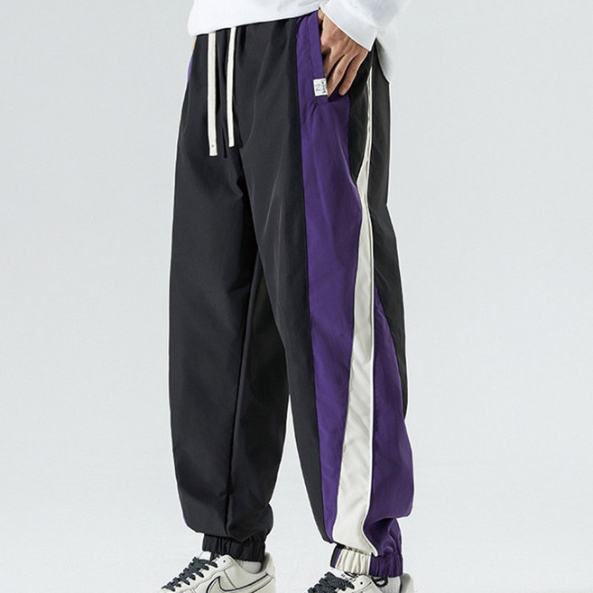KDNC 남성용 봄가을 시티 스트릿 패션 조거 트레이닝 팬츠