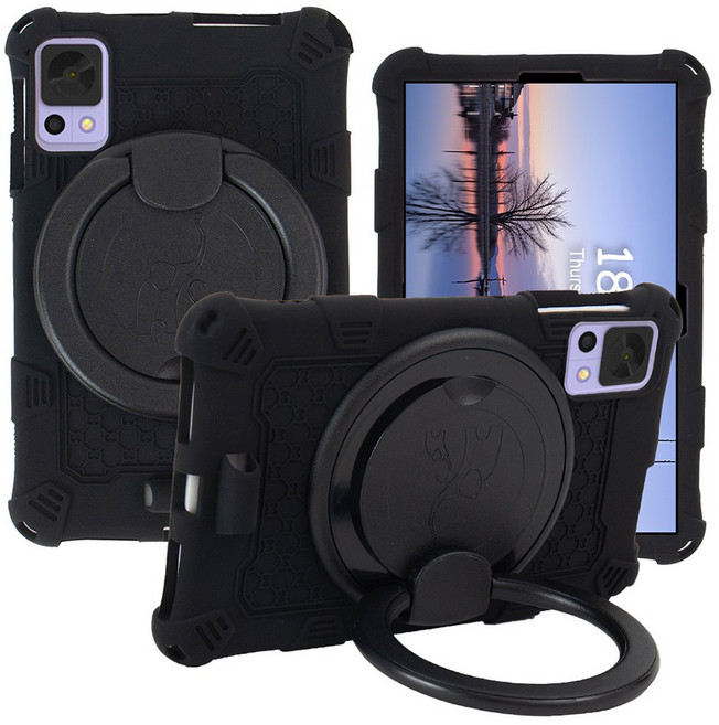 스냅케이스 뮤패드 K8 호환 케이스 실리콘 회전 서클 거치대, 블랙, 1개