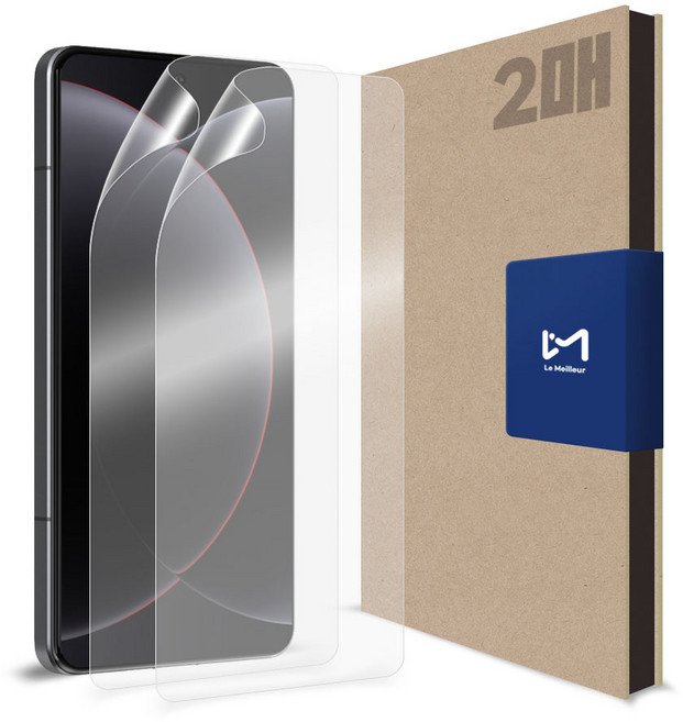 르메이어 지문인식 풀커버 액정보호 휴대폰 강화필름 2매, 1세트