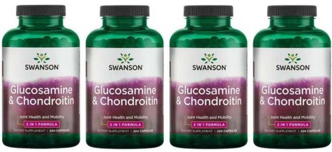 msm 스완슨 글루코사민 콘드로이틴 콤보 500/250밀리그램 200캡슐 (2팩)