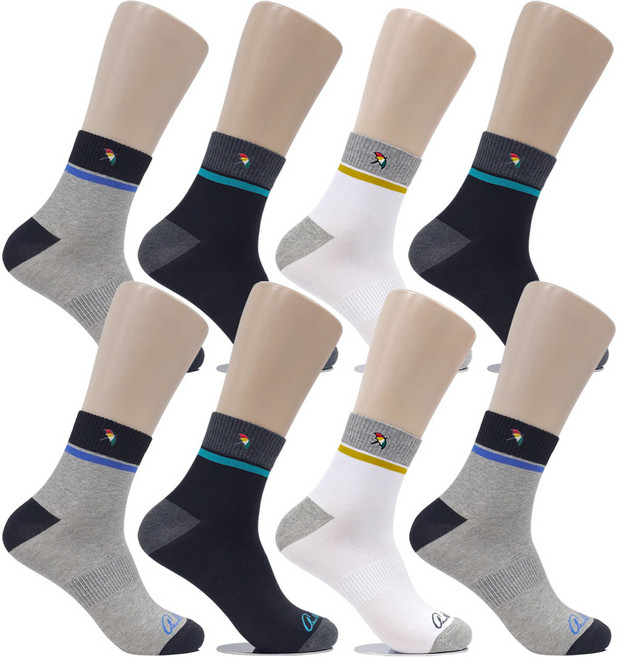 아놀드파마 뒤틀림방지 남자캐주얼양말 단목 8켤레 SM026