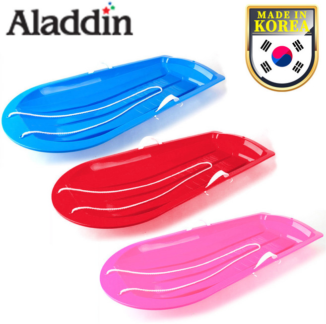알라딘 눈썰매 스노우보드 1인용 2인용 국내생산, 2인용 파란색
