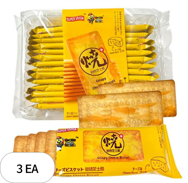슈퍼비비가 크리스피 치즈맛 비스킷 26p, 288g, 3개