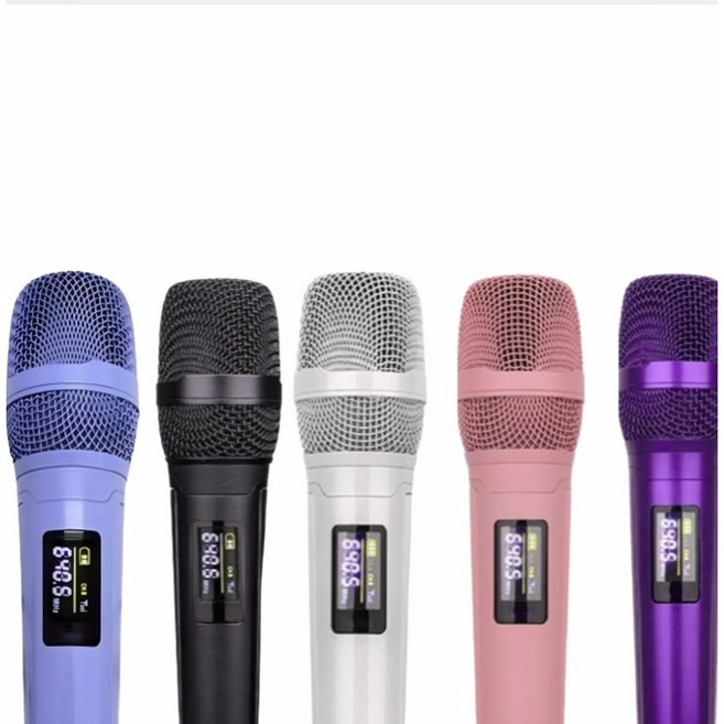 컬러 마이크 아이돌마이크 커스텀 강의 노래방 유튜브 무선 홈 연예인 무대 가수, 블랙