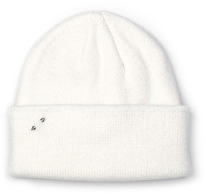 블랙블론드 비비디 콘 피어싱 비니 (화이트)