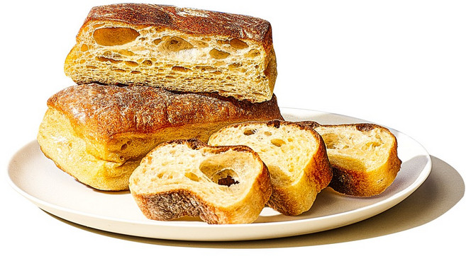 고단백 저당 네모 바게트 플레인, 90g, 12개